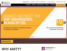 Tablet Screenshot of amity.edu